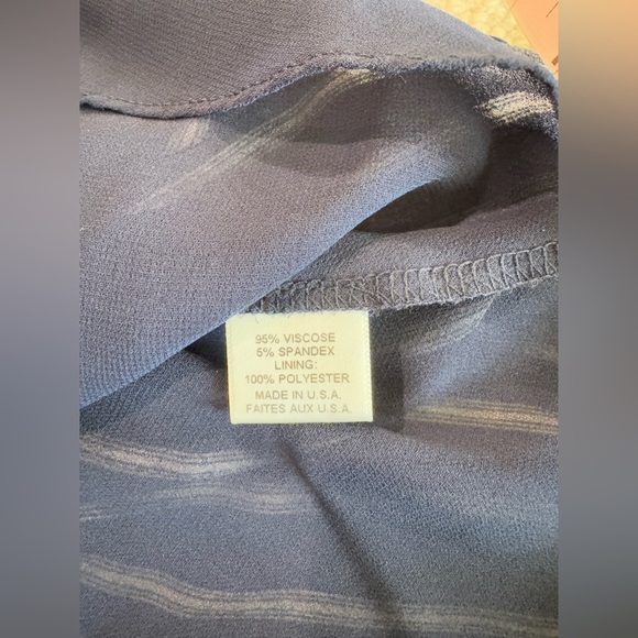 MISA Los Angeles Carly Blue Off The shoulder Striped Mini Dress Size XS - Picture 11 of 11